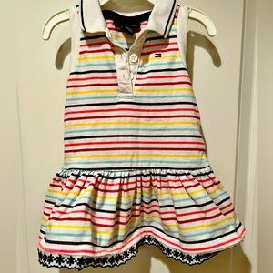 Tommy Hilfiger Baby Girl Sleeveless Polo Dress, 6-9 Months